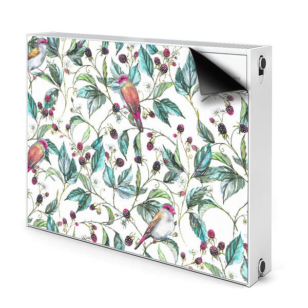 Capa magnética para radiador Pássaros em um galho