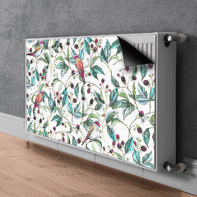 Capa magnética para radiador Pássaros em um galho