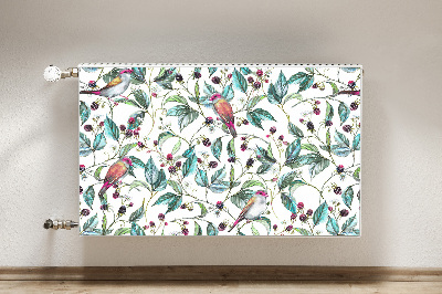 Capa magnética para radiador Pássaros em um galho