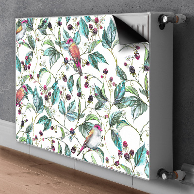 Capa magnética para radiador Pássaros em um galho