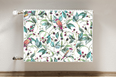 Capa magnética para radiador Pássaros em um galho