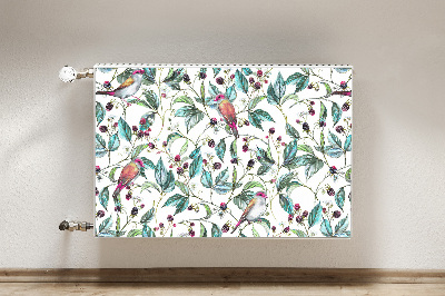 Capa magnética para radiador Pássaros em um galho