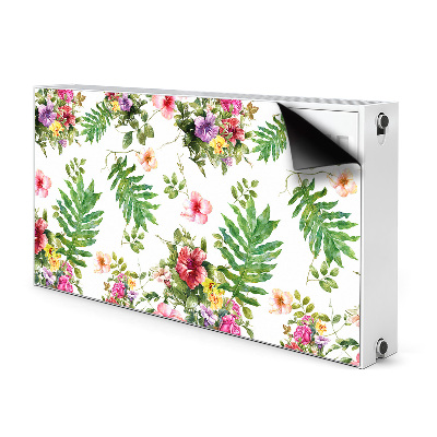 Cobertura magnética para radiador Folhas e flores