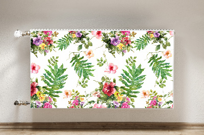 Cobertura magnética para radiador Folhas e flores