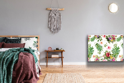 Cobertura magnética para radiador Folhas e flores