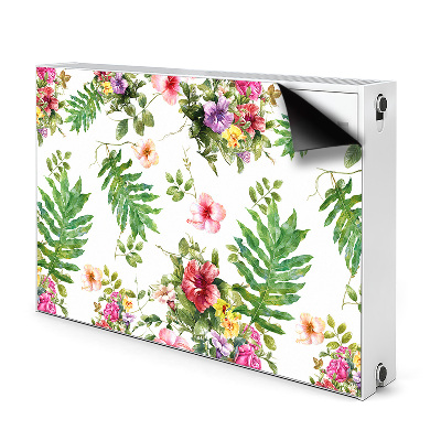 Cobertura magnética para radiador Folhas e flores