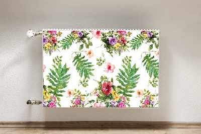 Cobertura magnética para radiador Folhas e flores