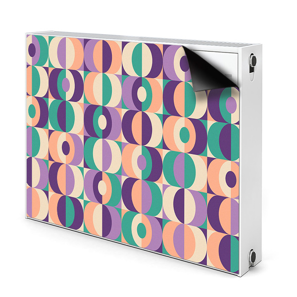 Capa magnética para radiador Quadrados e círculos