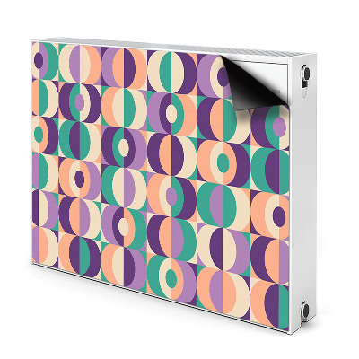 Capa magnética para radiador Quadrados e círculos