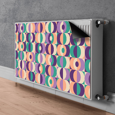 Capa magnética para radiador Quadrados e círculos