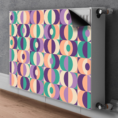Capa magnética para radiador Quadrados e círculos