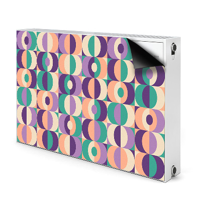 Capa magnética para radiador Quadrados e círculos