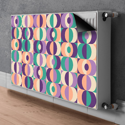 Capa magnética para radiador Quadrados e círculos