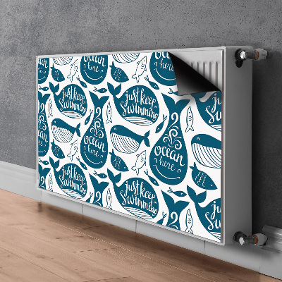 Cobertura magnética para radiador Baleias