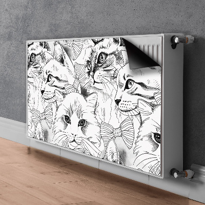 Capa magnética para radiador Gatos esboçados