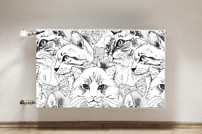 Capa magnética para radiador Gatos esboçados