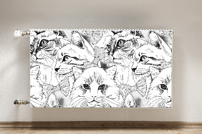 Capa magnética para radiador Gatos esboçados