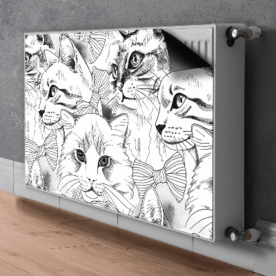 Capa magnética para radiador Gatos esboçados