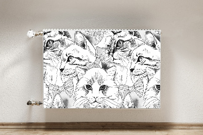 Capa magnética para radiador Gatos esboçados