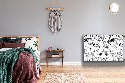 Capa magnética para radiador Gatos esboçados