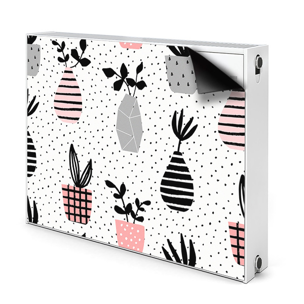 Capa magnética para radiador Flores em vasos