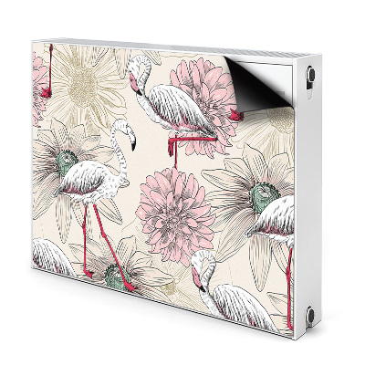 Capa magnética para radiador Flamingo rosa