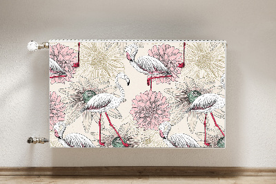 Capa magnética para radiador Flamingo rosa