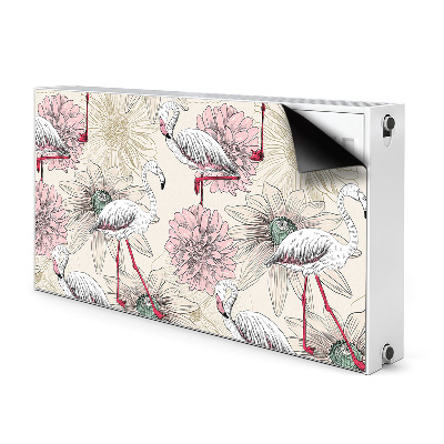 Capa magnética para radiador Flamingo rosa