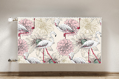 Capa magnética para radiador Flamingo rosa