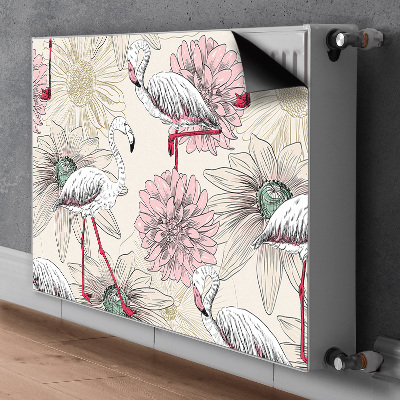 Capa magnética para radiador Flamingo rosa