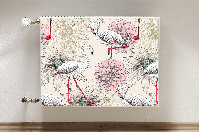 Capa magnética para radiador Flamingo rosa