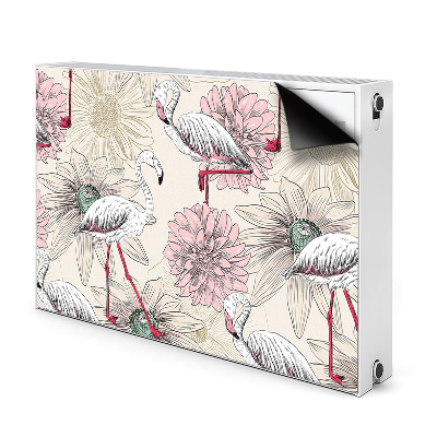 Capa magnética para radiador Flamingo rosa