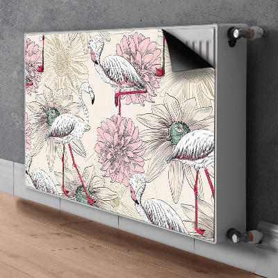 Capa magnética para radiador Flamingo rosa
