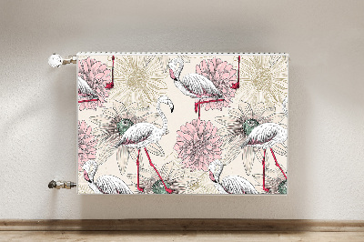 Capa magnética para radiador Flamingo rosa