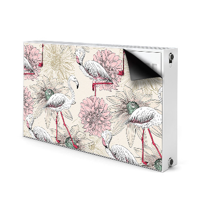 Capa magnética para radiador Flamingo rosa