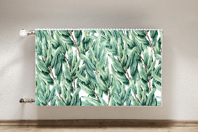 Cobertura magnética para radiador Folhas pintadas