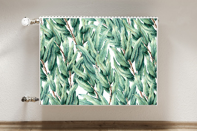 Cobertura magnética para radiador Folhas pintadas