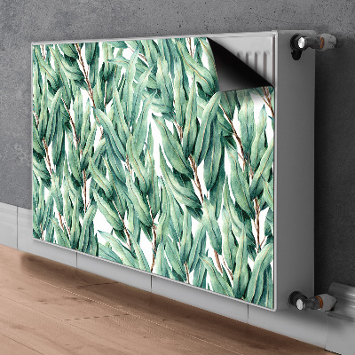Cobertura magnética para radiador Folhas pintadas