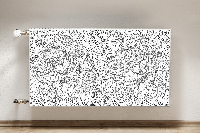 Capa magnética para radiador Padrão abstrato