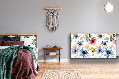 Capa magnética para radiador Flores silvestres