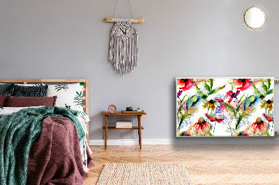 Capa magnética para radiador Flores coloridas