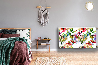 Capa magnética para radiador Flores coloridas