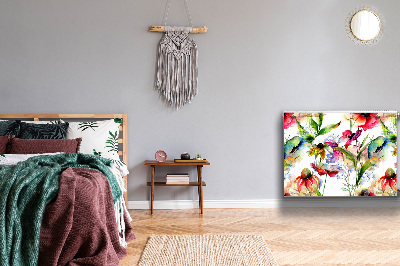 Capa magnética para radiador Flores coloridas