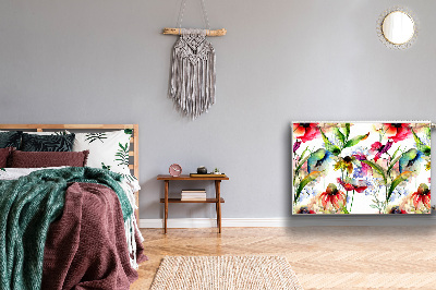 Capa magnética para radiador Flores coloridas