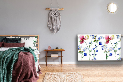 Cobertura magnética para radiador Flores pintadas