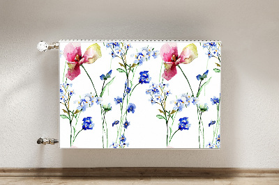 Cobertura magnética para radiador Flores pintadas