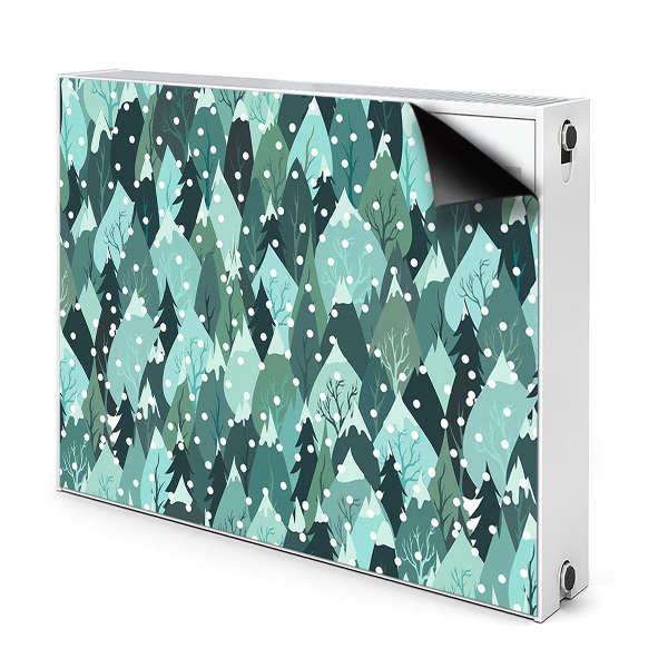 Capa magnética para radiador Montanhas geladas