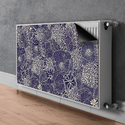Cobertura magnética para radiador Padrão azul