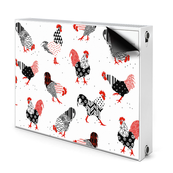 Capa magnética para radiador Geometria do galo