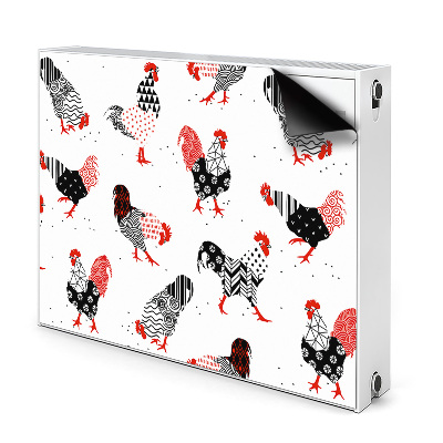 Capa magnética para radiador Geometria do galo